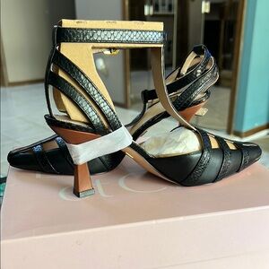 Elegant Black Strappy Heels